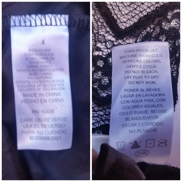 NANNETTE Black Special Occasions Dress Size 4 - Picture 8 of 8